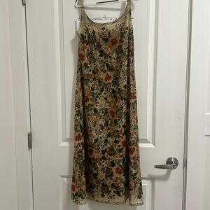 Vintage Flower Sheer Slip Dress